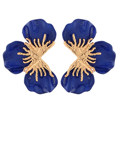 Emerson Earrings "Royal Blue/Gold"