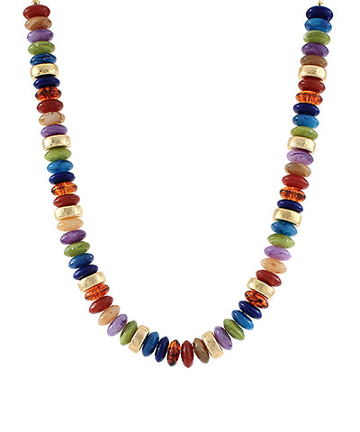 Blake Beaded Necklace "Dark Multi"