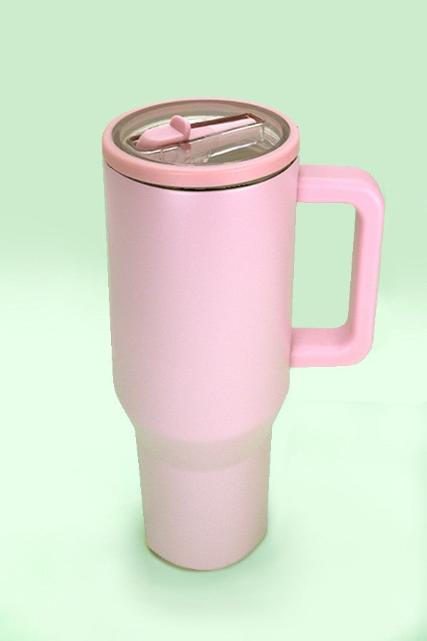 40oz Stainless Steel Tumbler "Pink Sand"