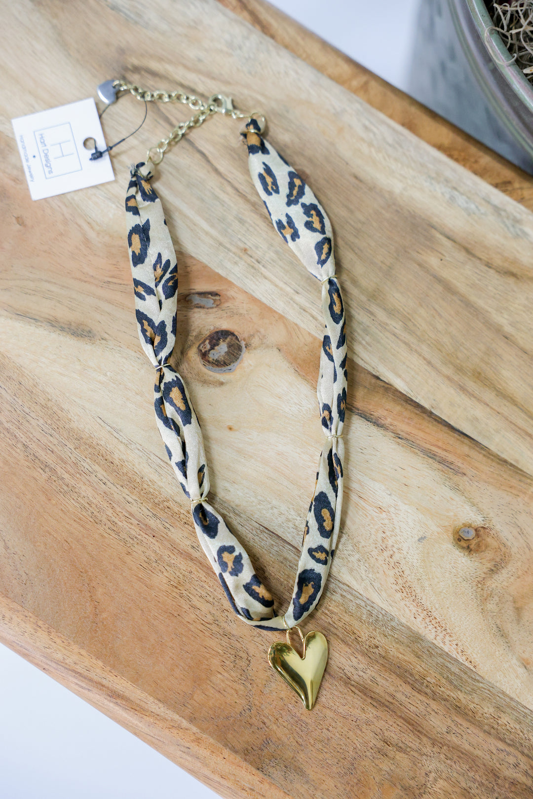 Hart Designs Jewelry - Leopard Scarf Necklace "Heart"