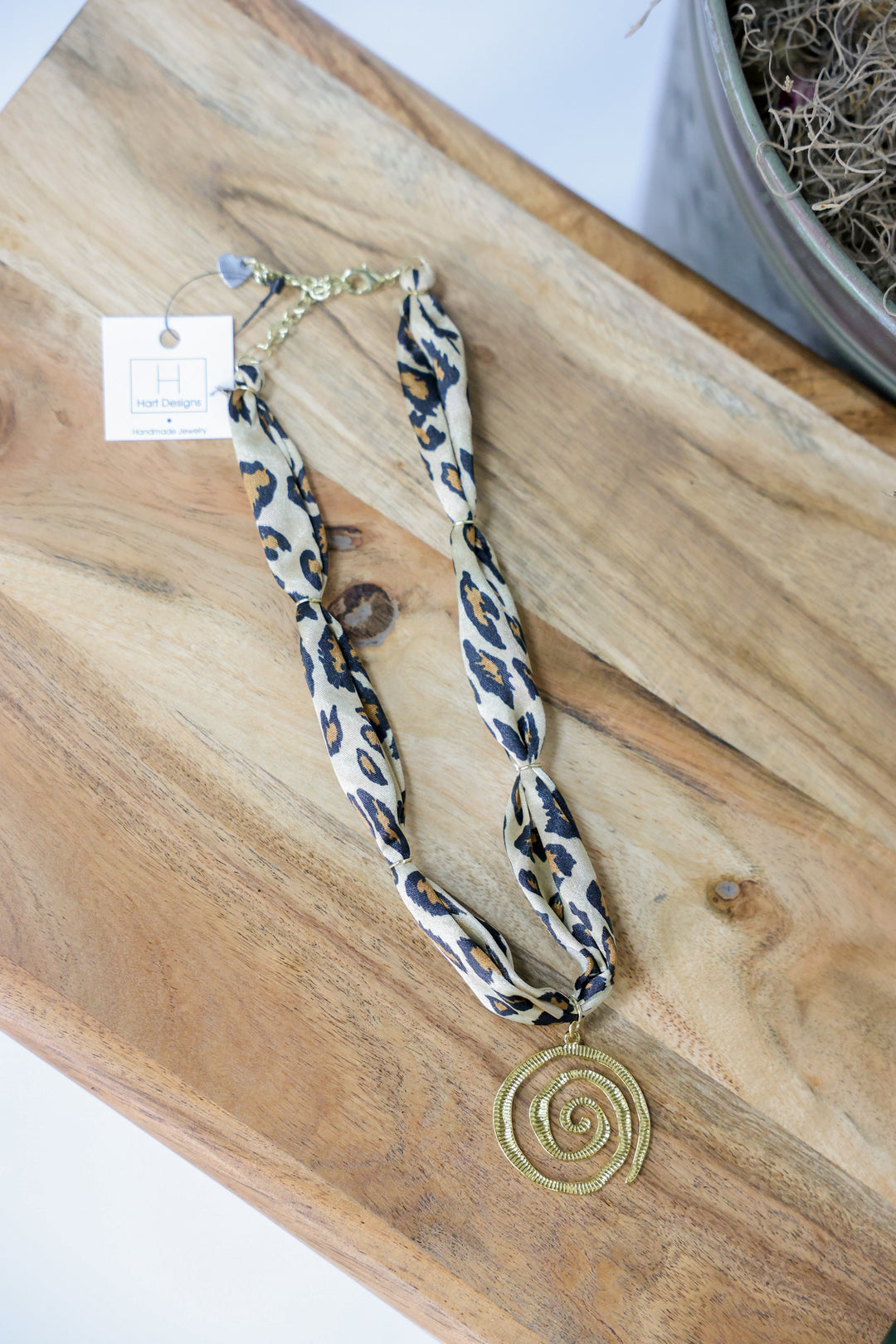 Hart Designs Jewelry - Leopard Scarf Necklace "Swirl"