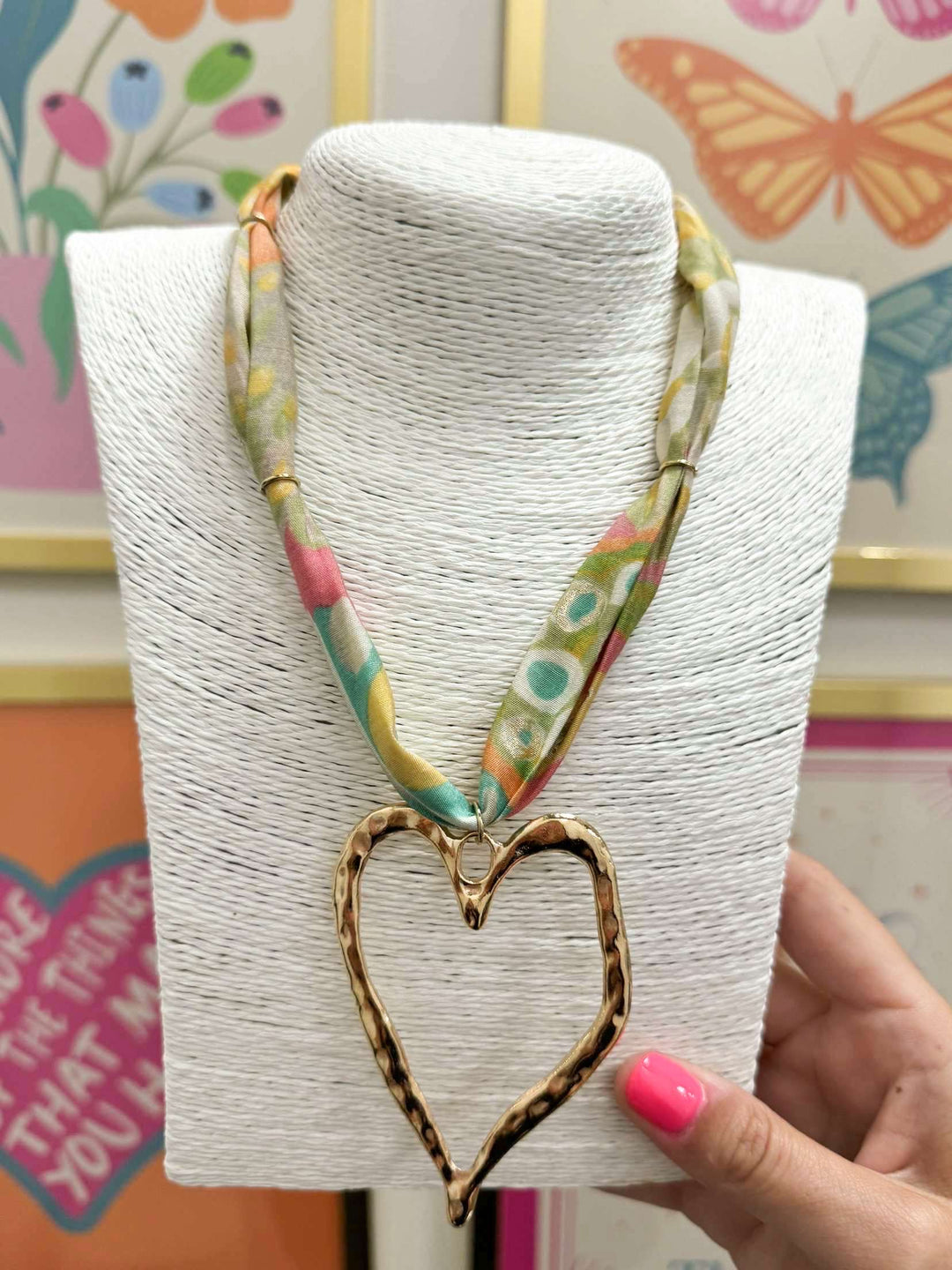 Hart Designs Jewelry - Color Spectrum Scarf Necklace "HEART"