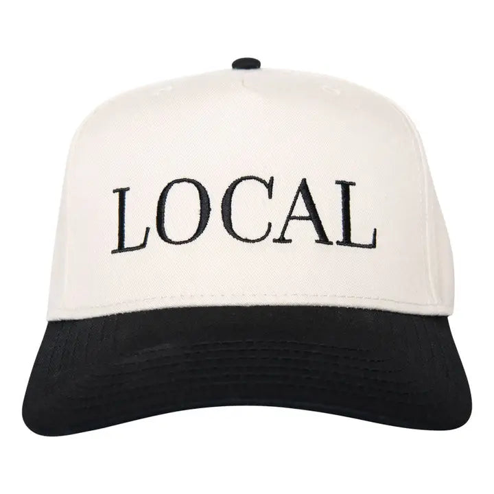 Local Two-Toned Vintage Hat "Black/Tan"