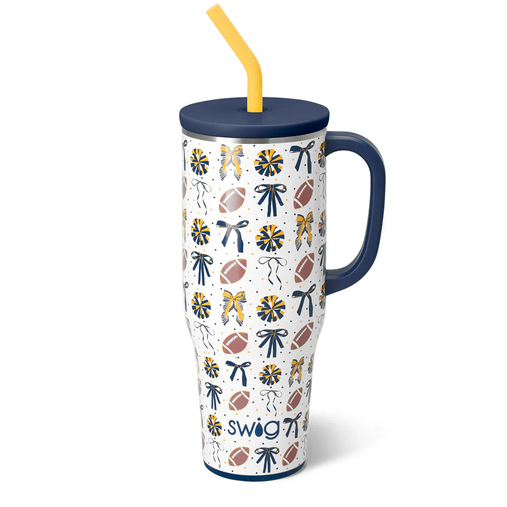 Swig - We've Got Spirit Mega Mug 40oz "Navy/Yellow"