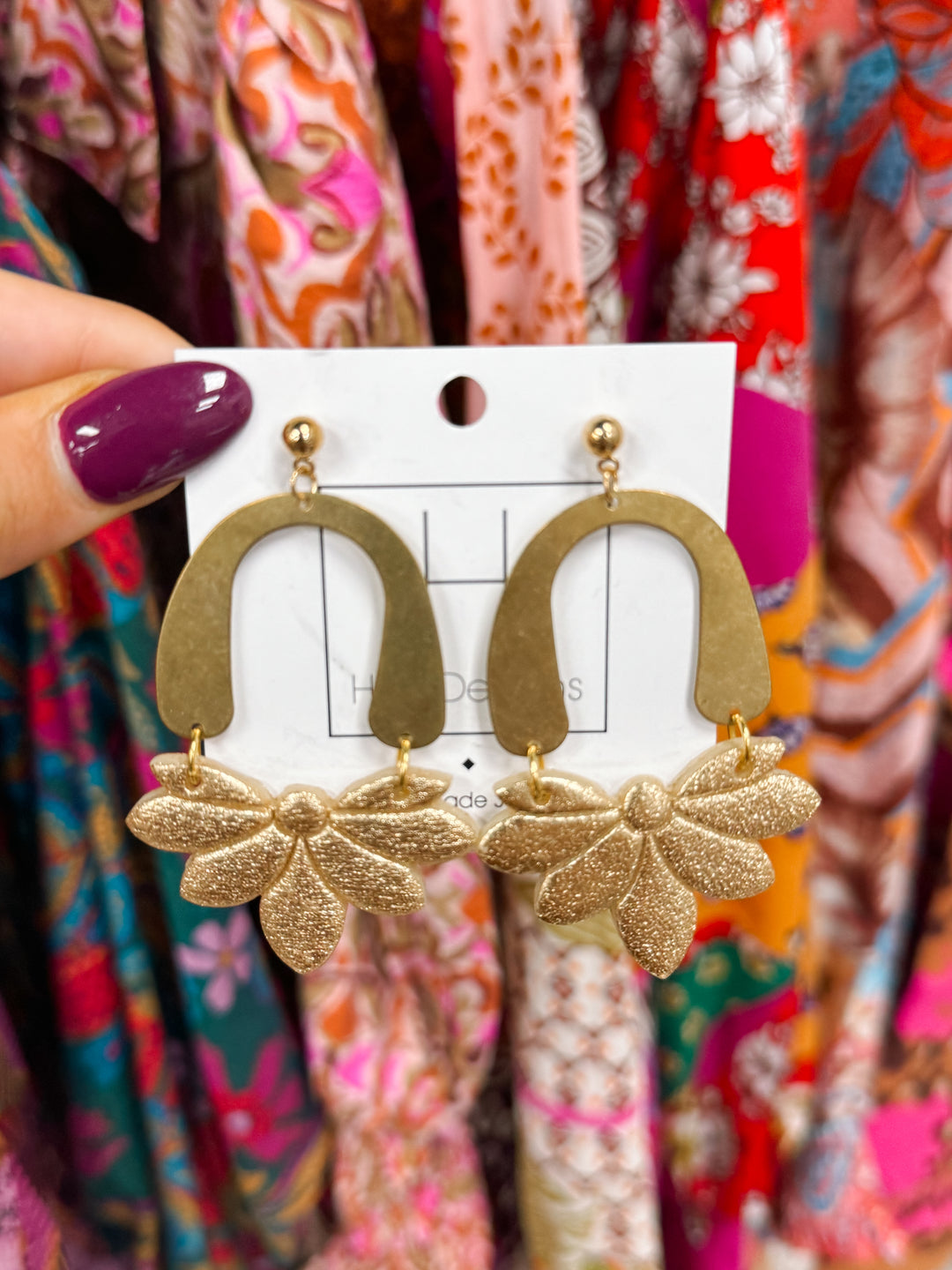 Golden Leaves Earrings