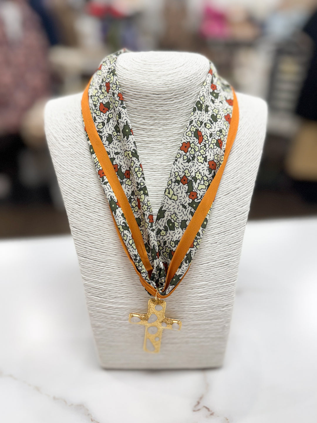 Hart Designs Jewelry - Floral For Fall Scarf Necklace