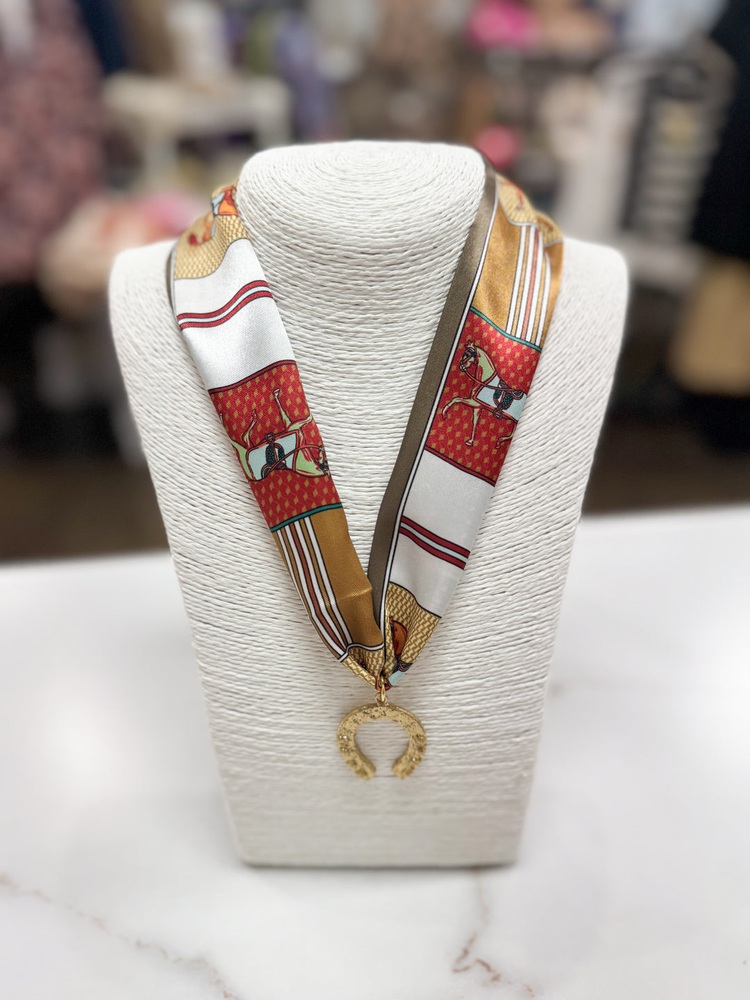 Hart Designs Jewelry - Derby Horseshoe Scarf Necklace