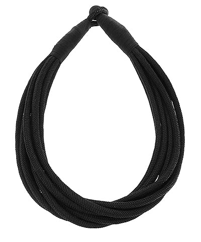 8 Layered Rope Necklace "Black"
