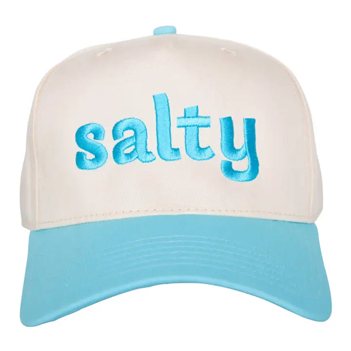Salty Two-Toned Vintage Hat "Aqua/Tan"