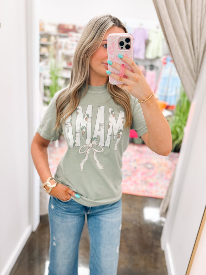 "MAMA" Mallard Graphic Tee "Bay"