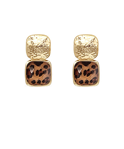 Mary Earrings "Leopard"