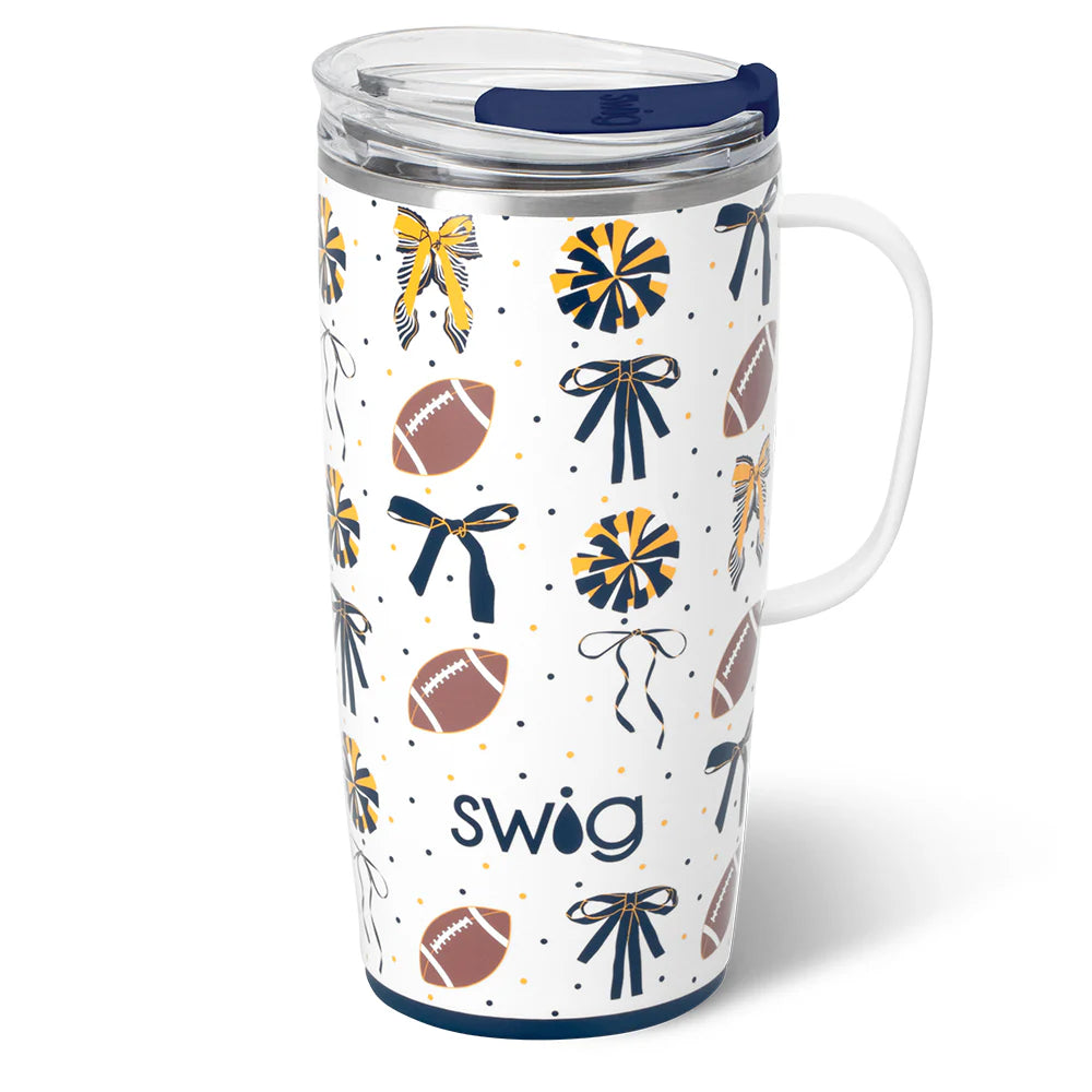 Swig - We've Got Spirit Travel Mug 22oz "Navy/Yellow"