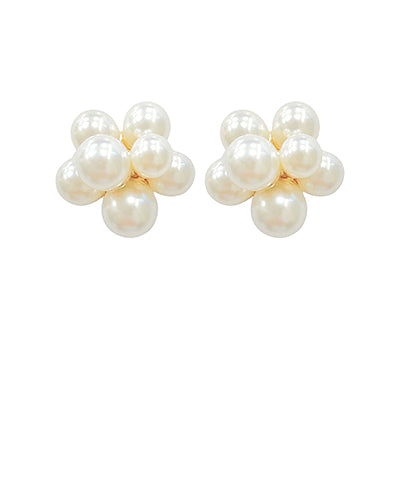 Pearl Cluster Earrings