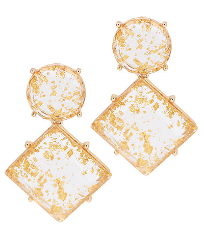 Gold Flake Earrings