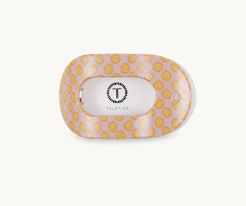 Teleties - Sunny Days Ahead Flat Round Hair Clip “Small”