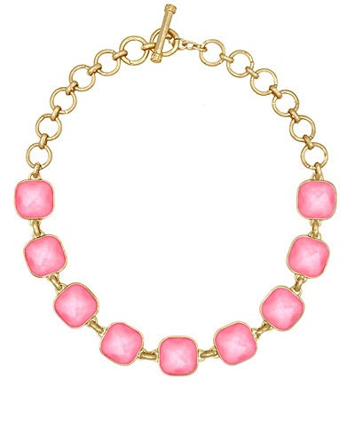 Mary Jane Necklace "Light Pink"