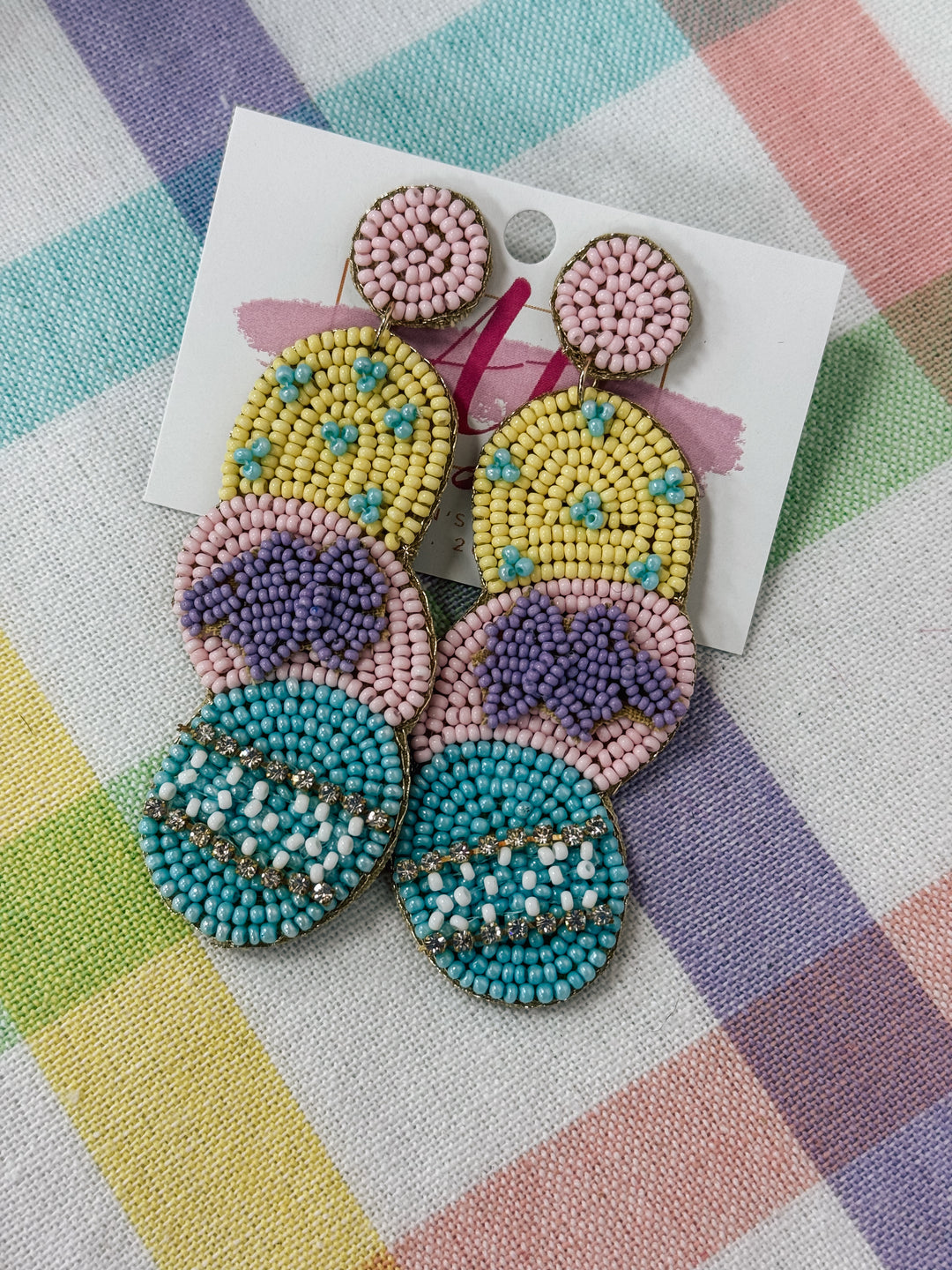 Three Tier Egg Earrings