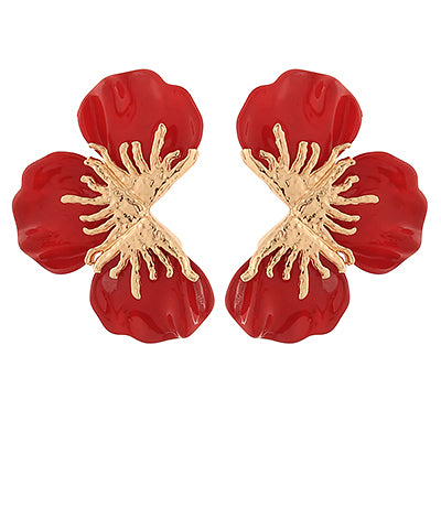 Emerson Earrings "Red/Gold"