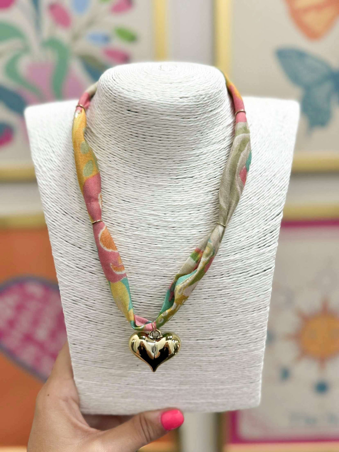 Hart Designs Jewelry - Color Spectrum Scarf Necklace "Heart"