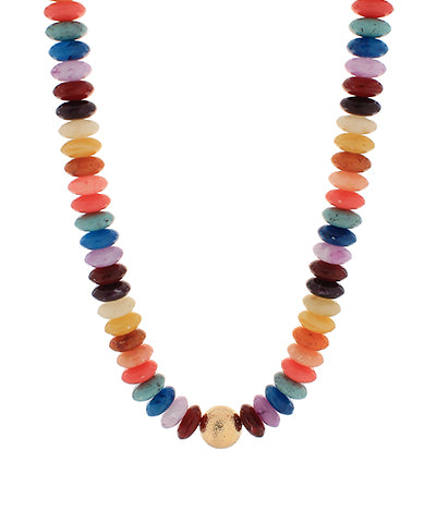Blake Beaded Necklace "Dark Multi/Gold"