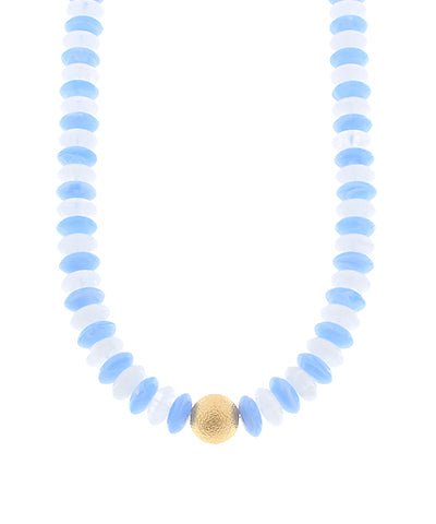 Blake Beaded Necklace "Blue"