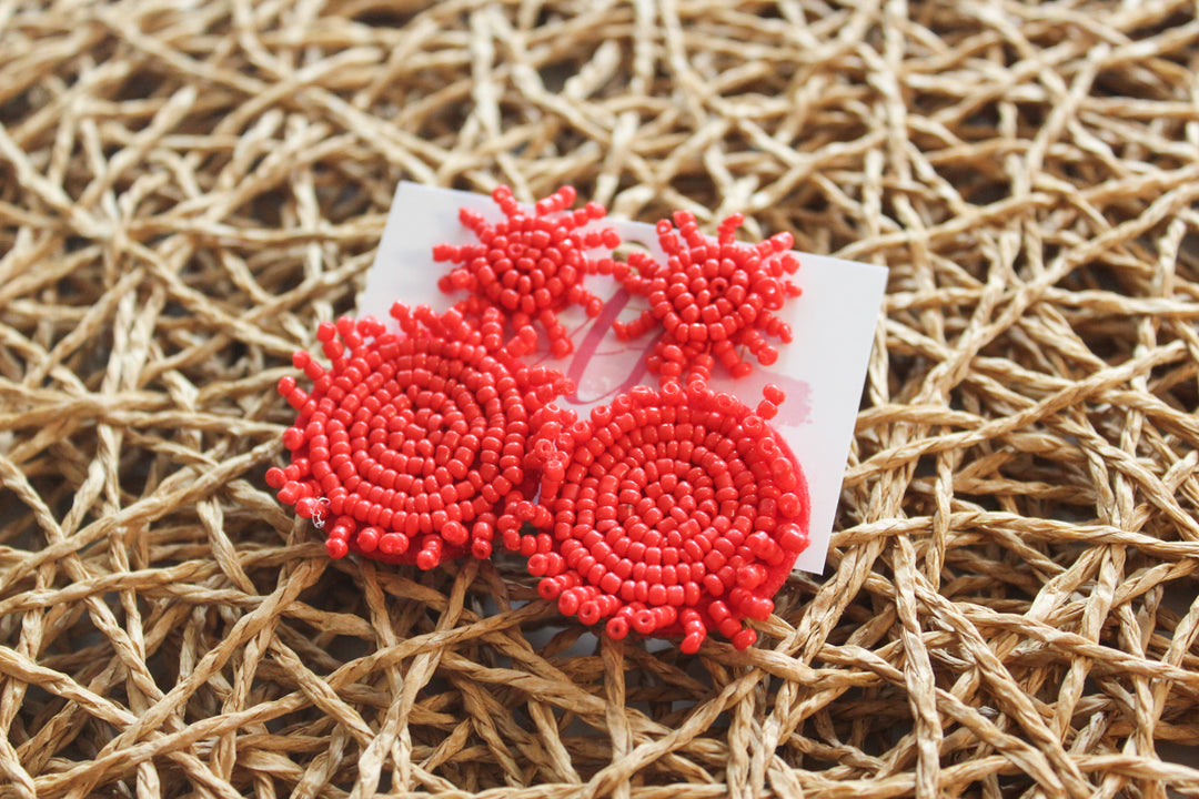 Day Dreaming Earrings "Red"