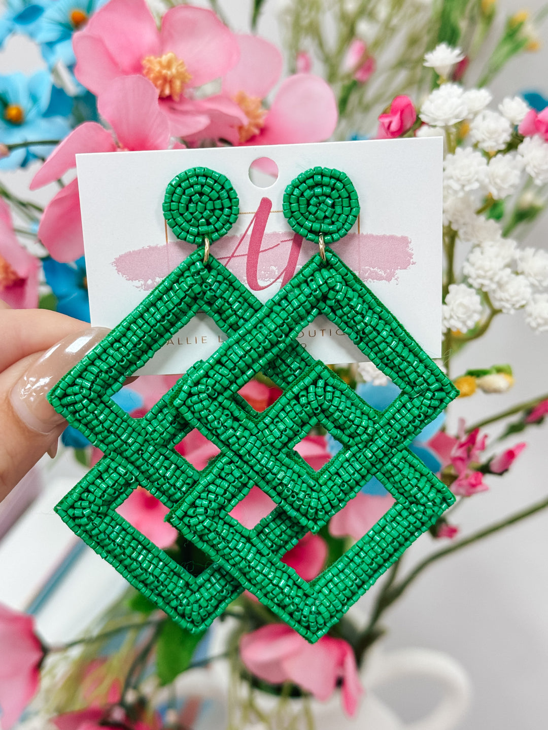 Color Pop Earrings "Green"