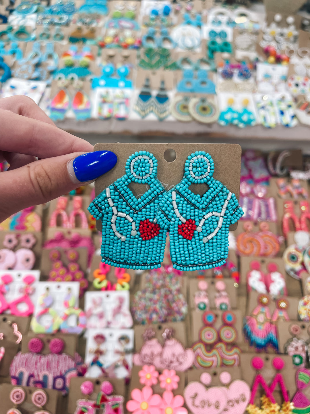 Nurse Earrings "Blue"