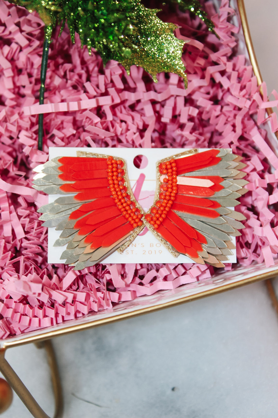 Holiday Party Earrings "Red"