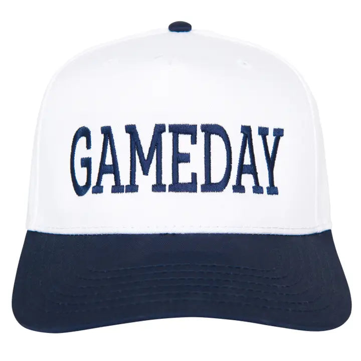 Gameday Two-Toned Vintage Hat "Navy/White"
