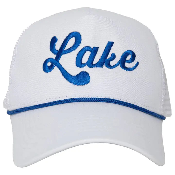 "Lake" Rope Trucker Cap "White/Blue"