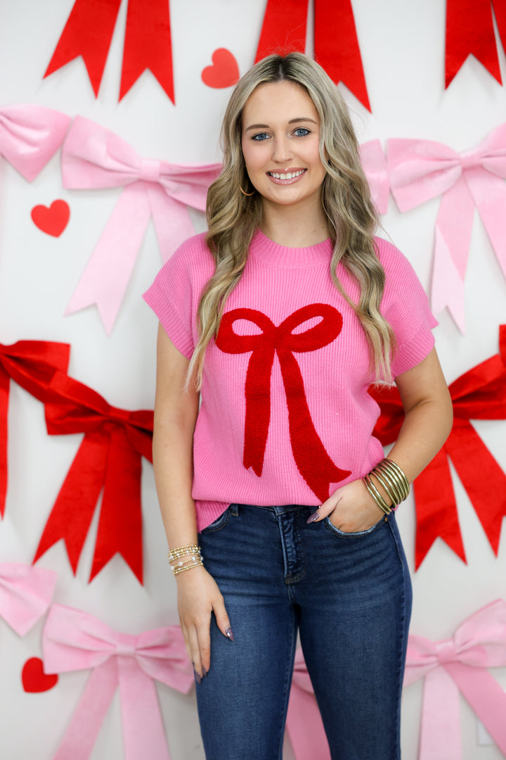 Mary Square - Josie Boucle Bow Sweater