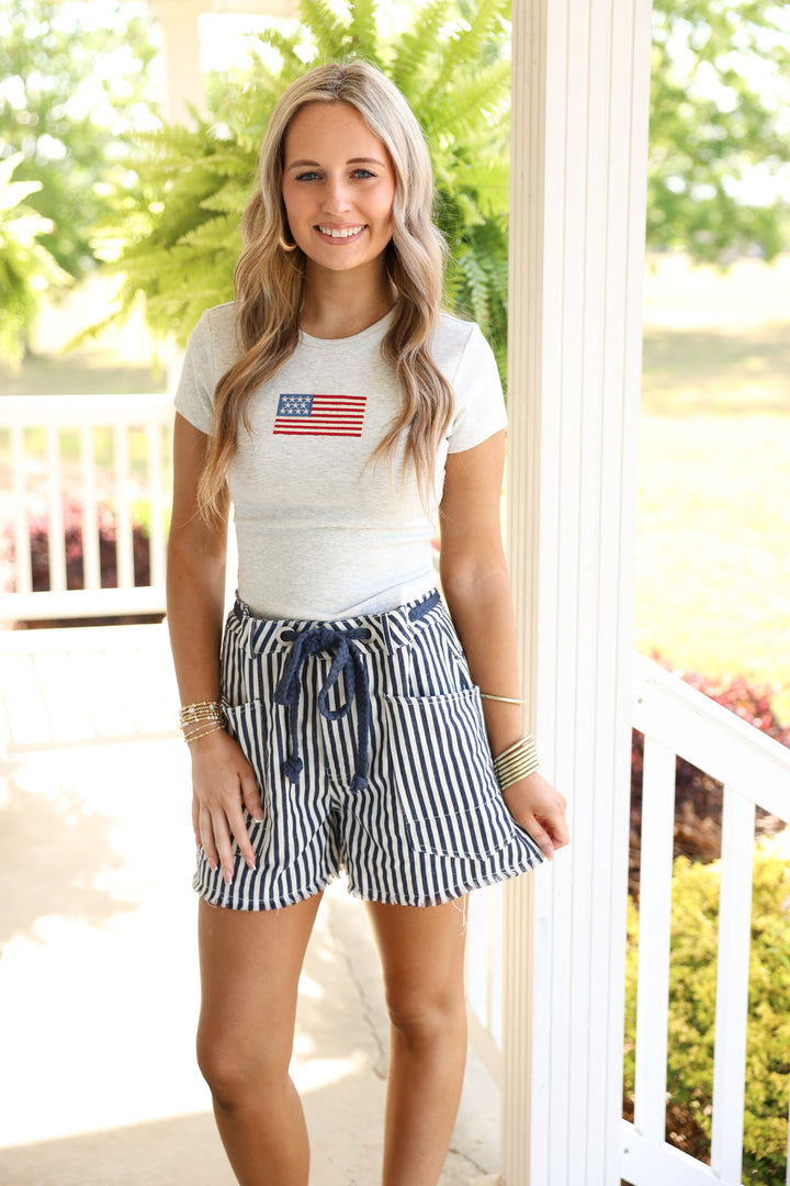 American Flag Short Sleeve Tee