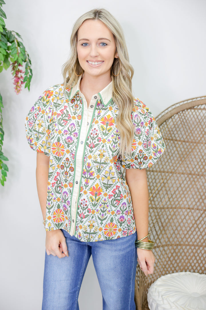 Fall Floral Top
