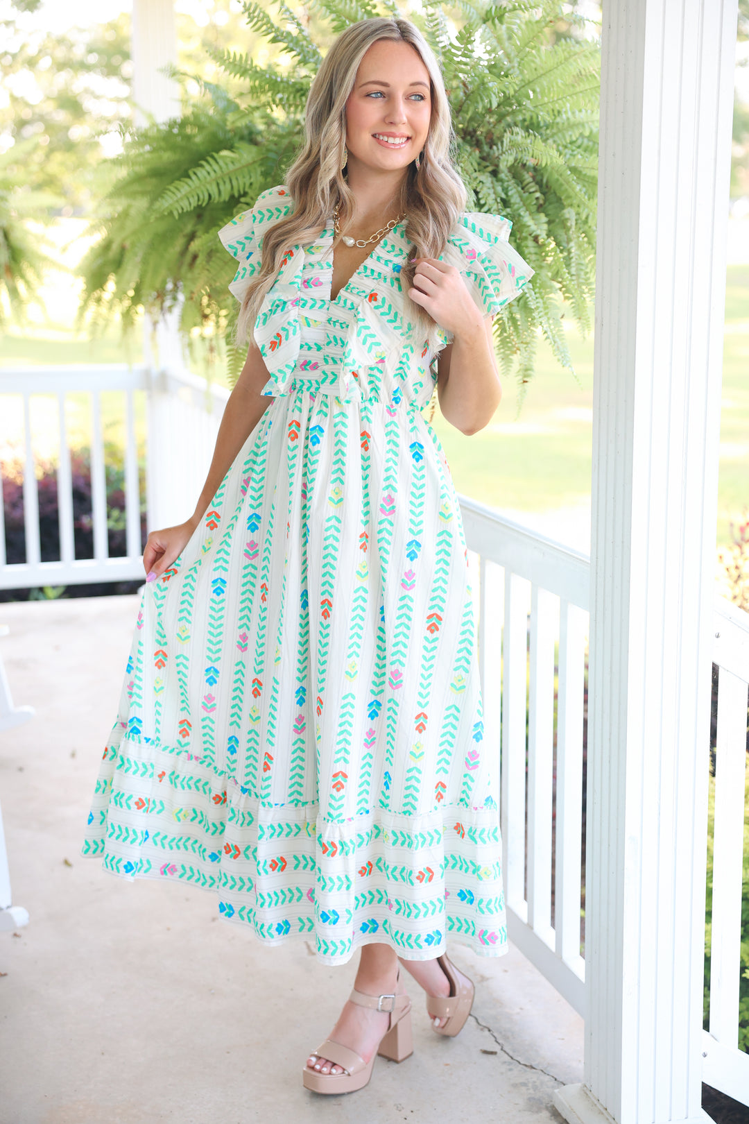 Color Spectrum Dress "Off White"