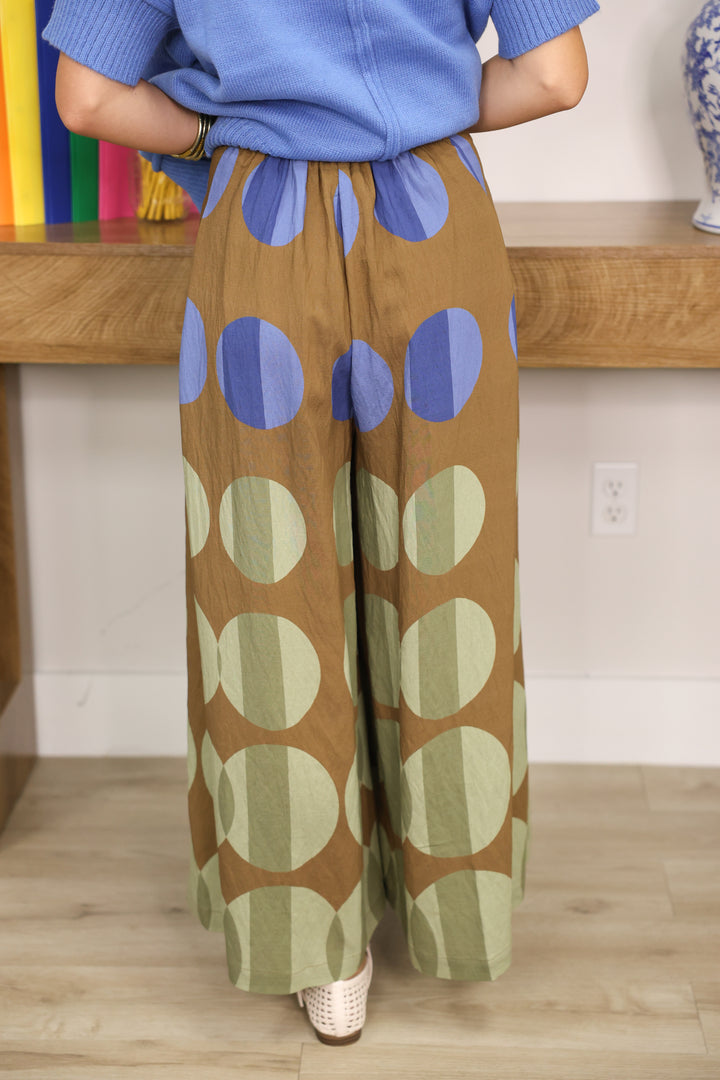 Polka Pants "Olive/Navy"