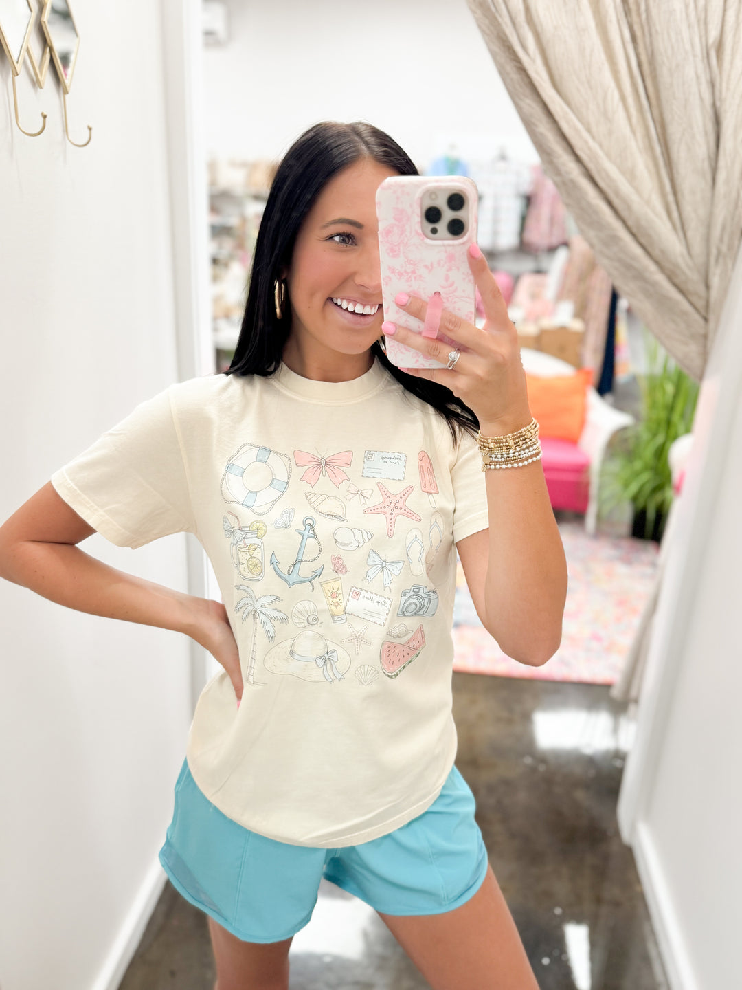 Summer Beach Things Graphic Tee