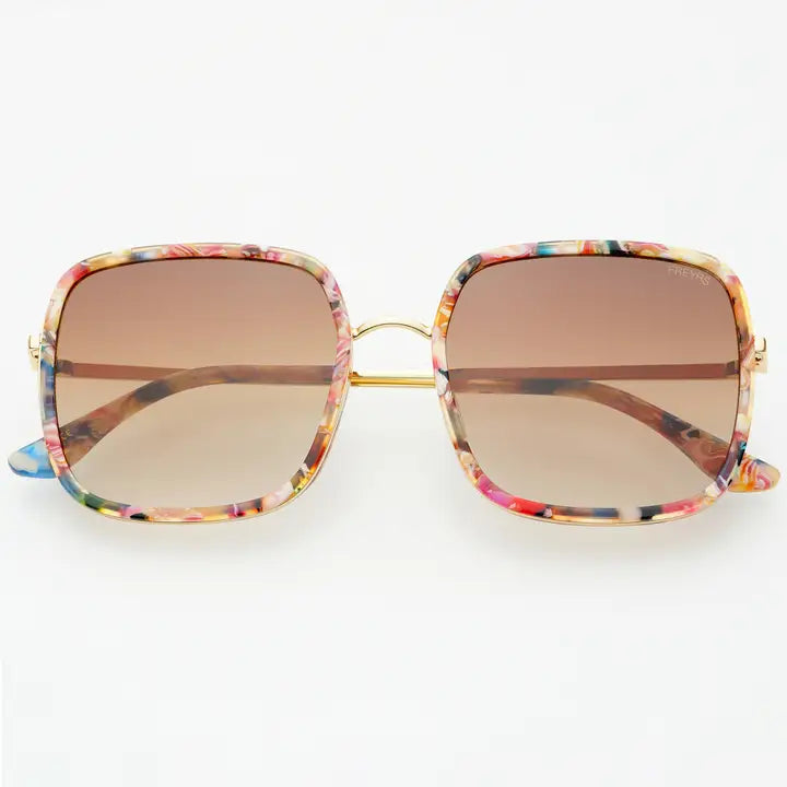 FREYRS - Cosmo Acetate Womens Square Glasses - Rose Tortoise