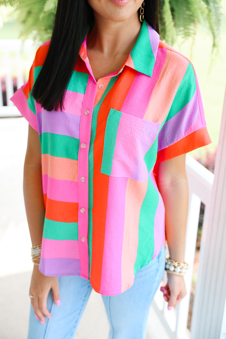 Multicolor Stripes Top