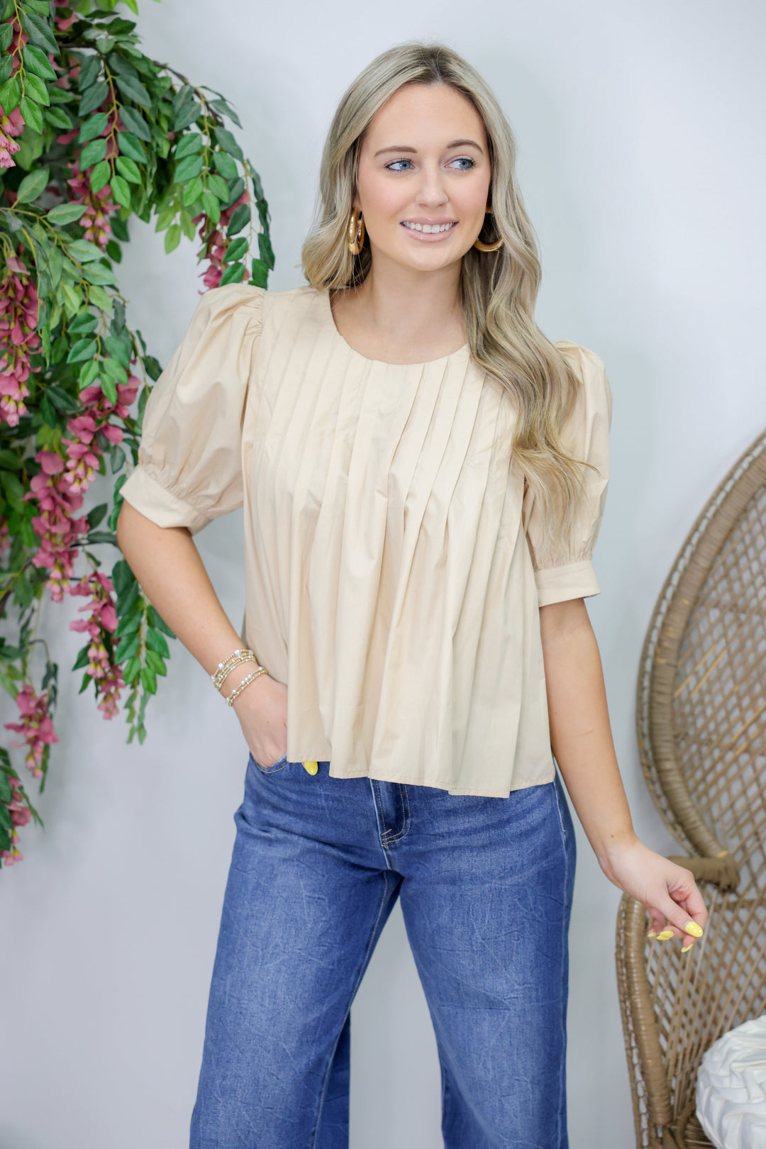 Treat Yourself Top "Ecru"
