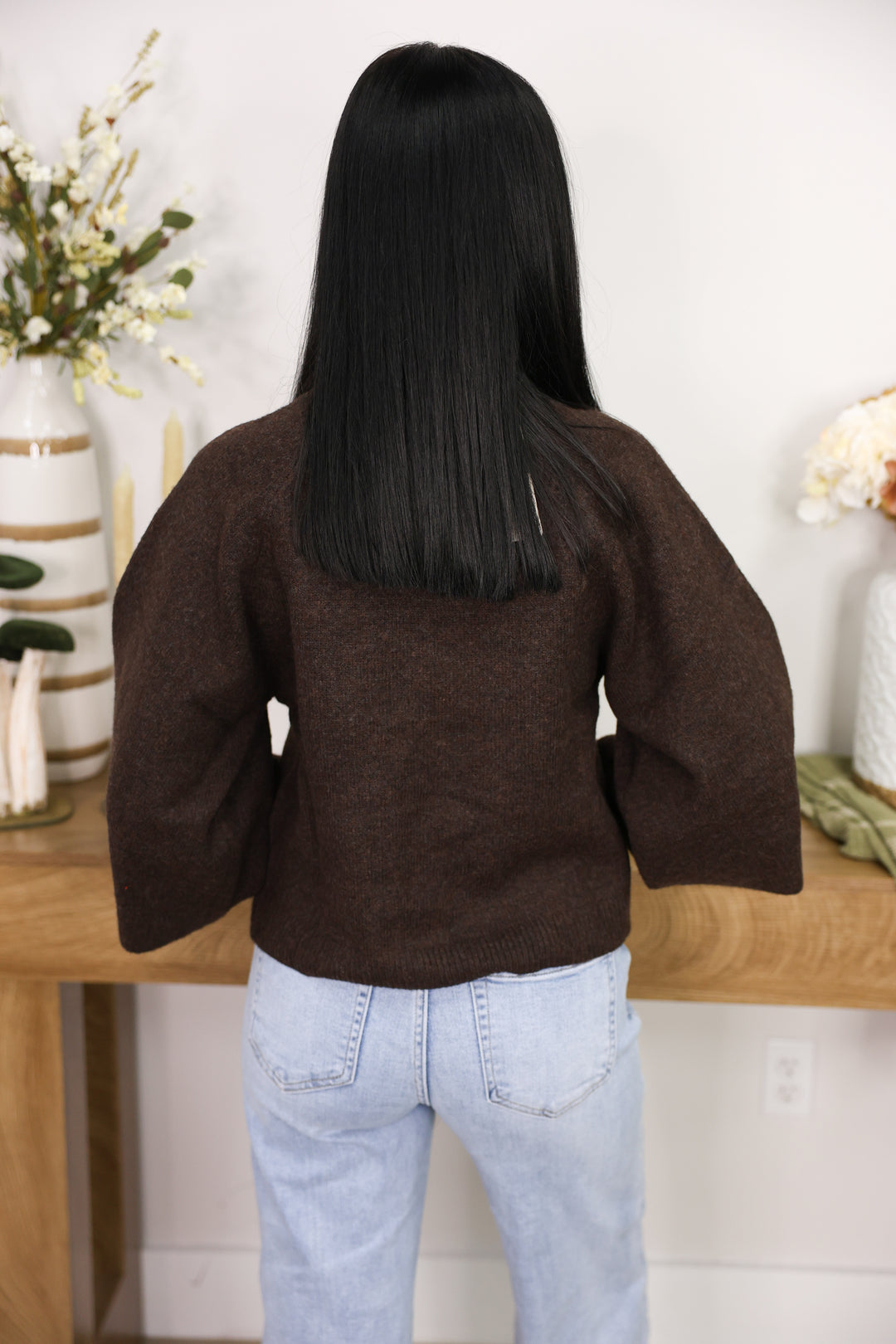 Staple Sweater Top "Brown"