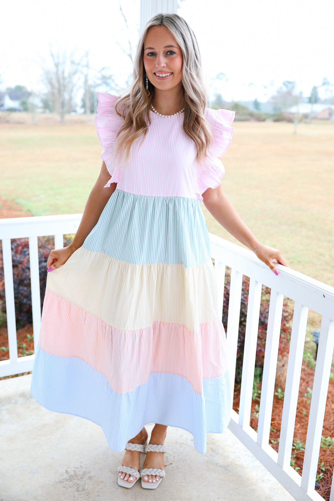 Pretty Pastels Midi Dress