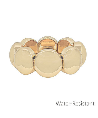 Linked Dome Shape Bracelet "Gold"