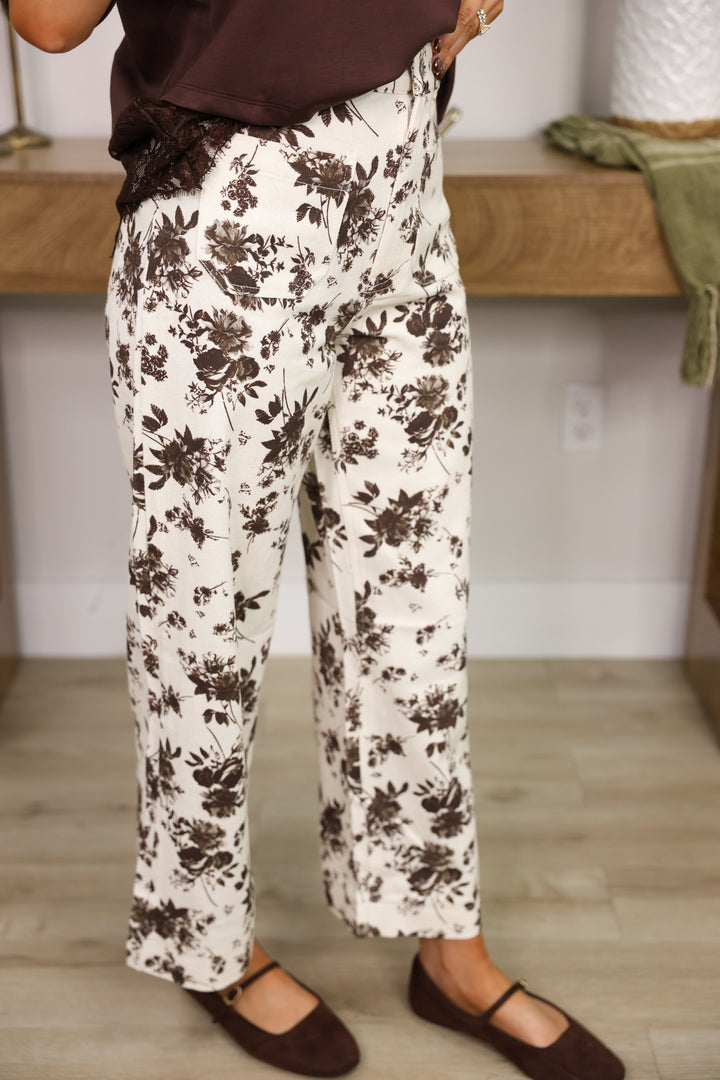 Vintage Bloom Pants "Ecru"