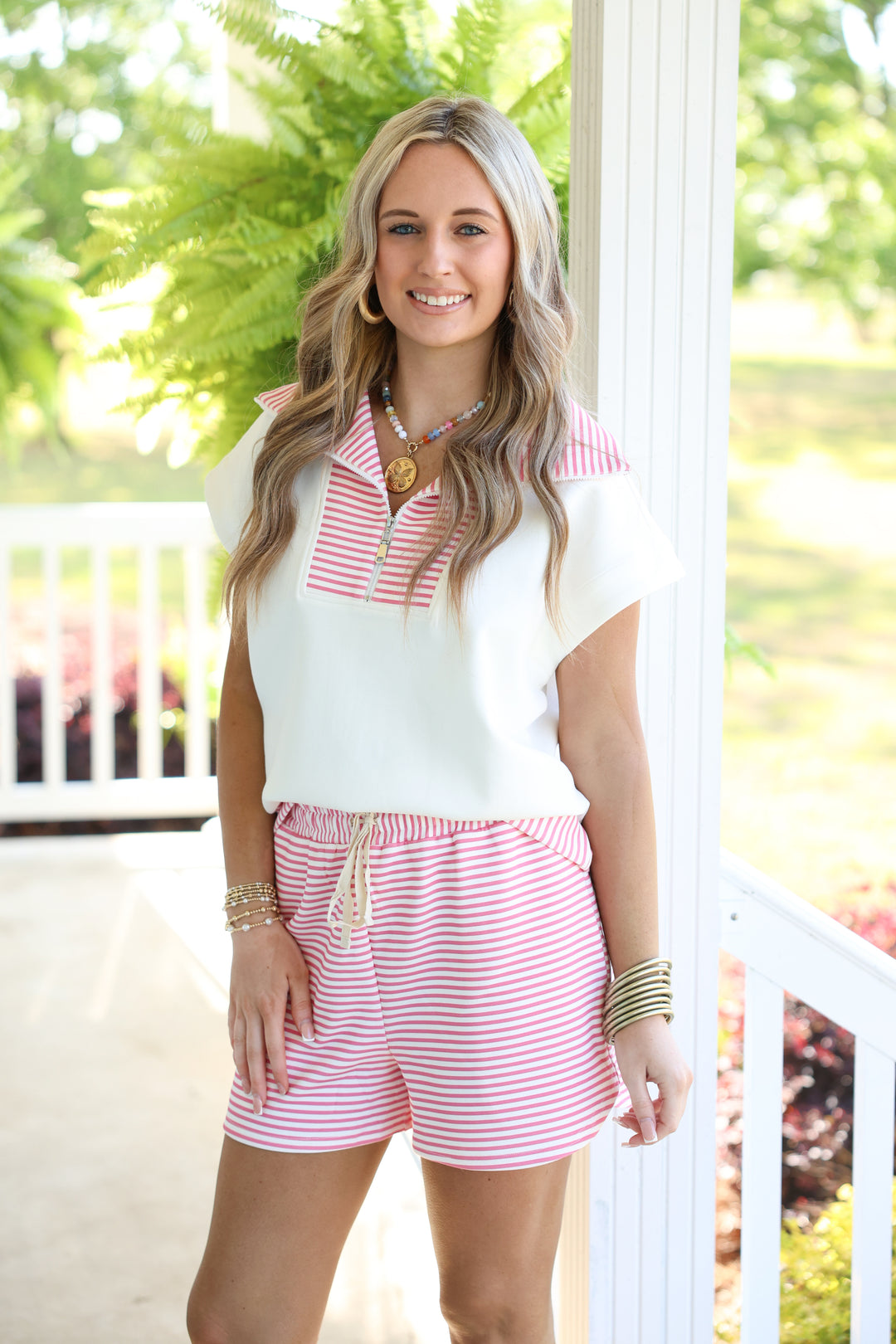 Set For The Season "Pink Stripes"