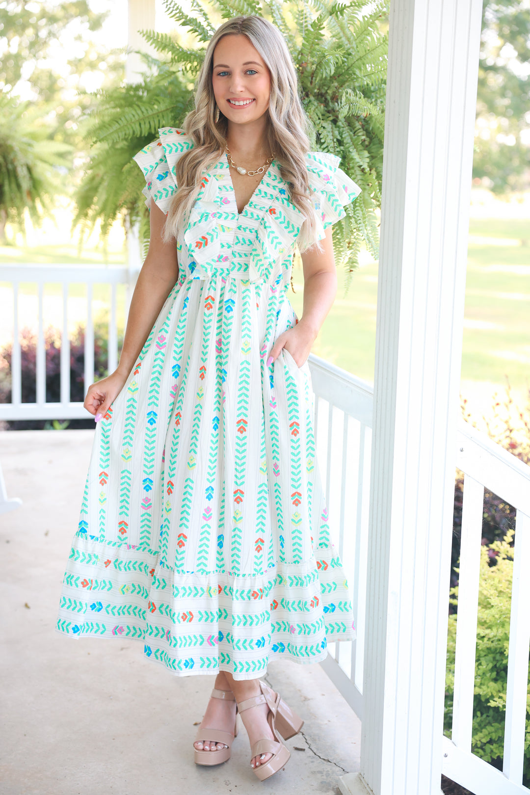 Color Spectrum Dress "Off White"