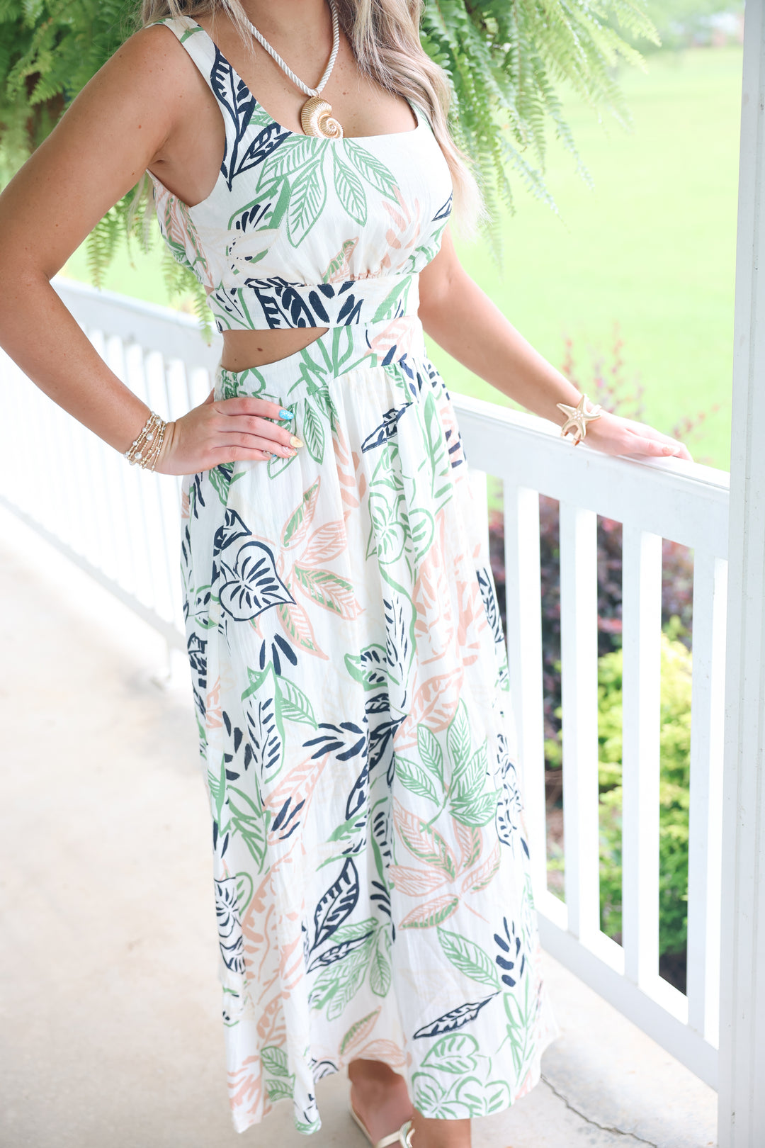 Island Palms Dress