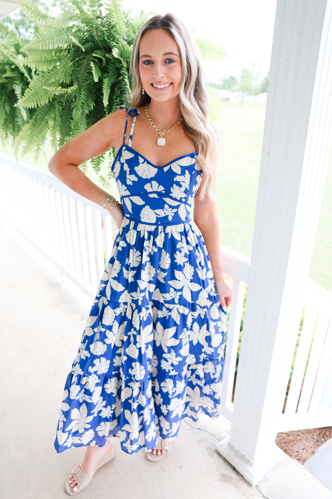 Grad Party Midi Dress "Navy"