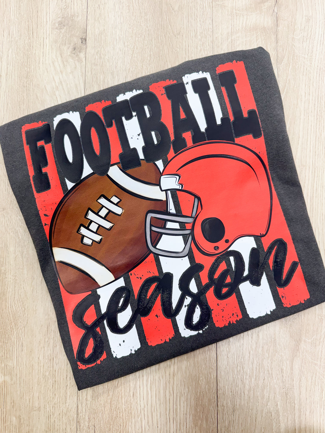 Football Season Graphic Tee "Red/White"