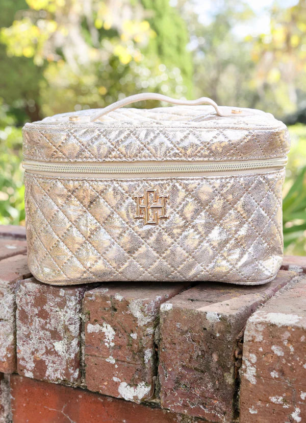 Caroline Hill - Hampton Train Case "Champagne Pop"